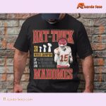Mlb Kansas City Chiefs Hat-trick Patrick Mahomes 3x World Champion 2024 Graphic Unisex T-shirt, Classic Men Shirt a
