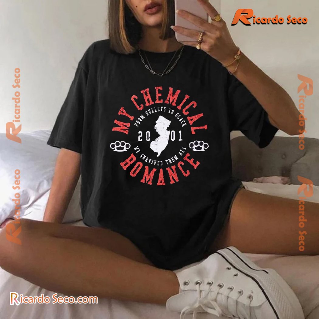 My Chemical Romance From Bullets To Black We Survived Them All Unisex T-shirt, Long Sleeve, Hoodie My Chemical Romance From Bullets To Black We Survived Them All Unisex T-shirt, Long Sleeve, Hoodie