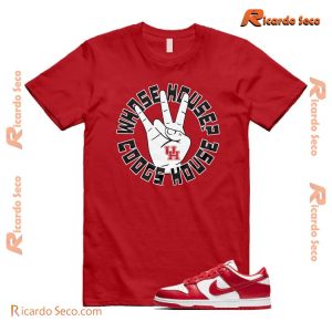 NCAA Houston Cougars Whose House Coogs House Graphic Tee, Classic Men Shirt