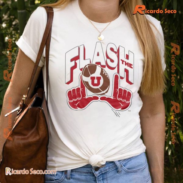 NCAA Utah Utes Flash The U Graphic Unisex T-shirt, Classic Men Shirt