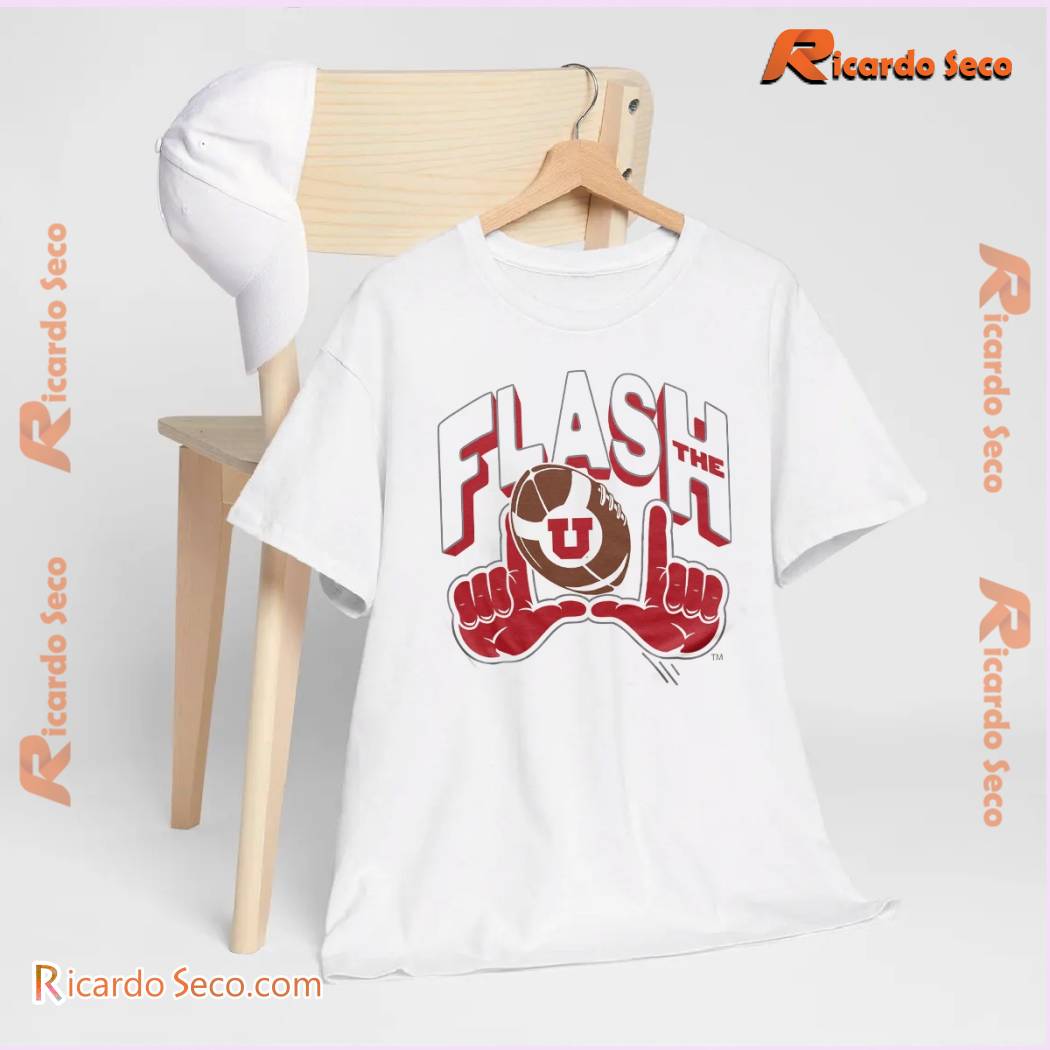 NCAA Utah Utes Flash The U Graphic Unisex T-shirt, Classic Men Shirt a