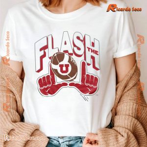 NCAA Utah Utes Flash The U Graphic Unisex T-shirt, Classic Men Shirt b