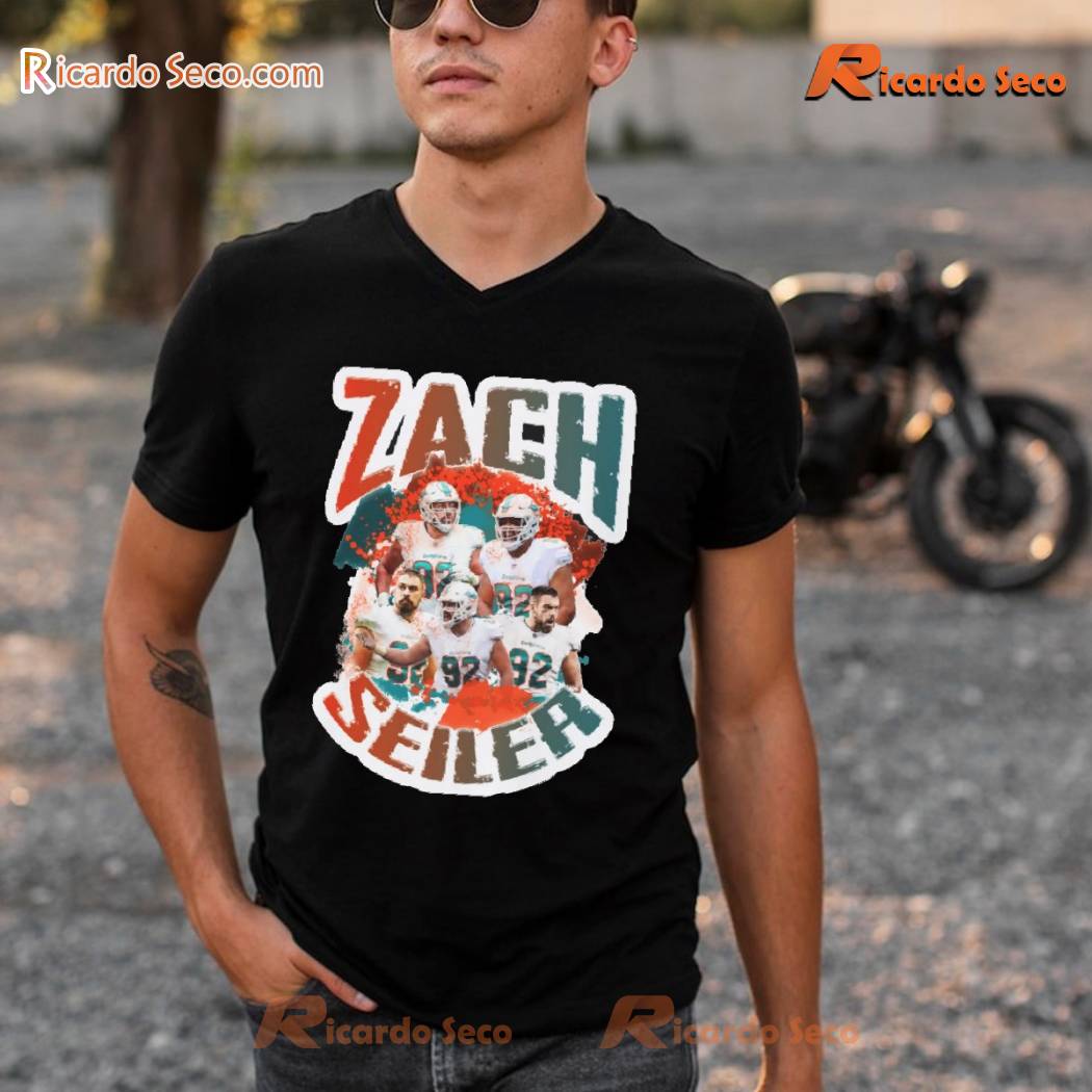 NFL Miami Dolphins Zach Sieler Graphic Vintage Unisex T-shirt, Hoodie a