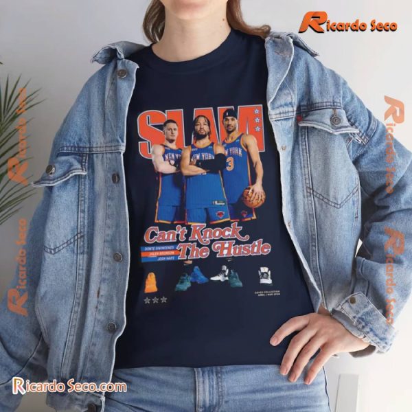 New York Knicks Slam Can’t Knock Hustle Donate Brunson Hart Graphic Unisex Shirt, Classic Men Shirt