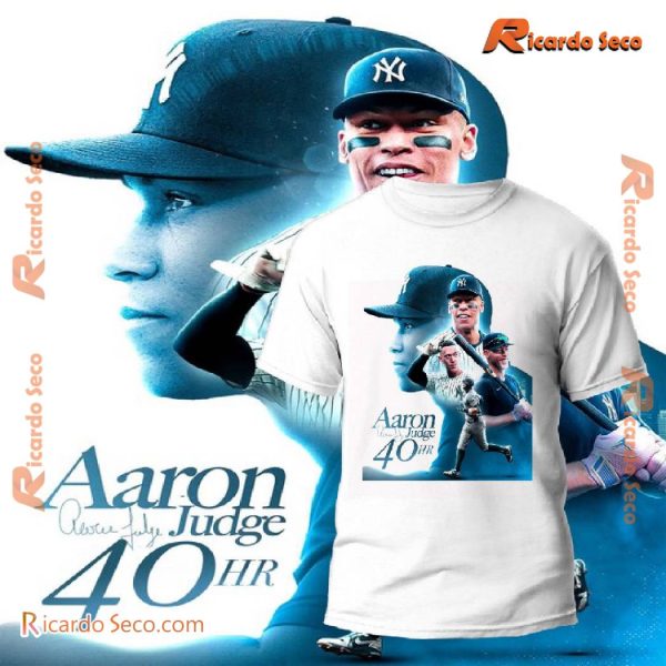 New York Yankees Aaron Judge Hits 40th Home Run For Yankees Graphic Classic Men Shirt