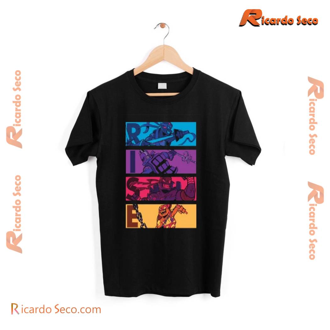 Ninja Turtles Rise Graphic Unisex T-shirt, Classic Mens Shirt, Ladies V-neck a