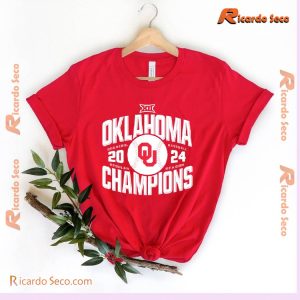 Oklahoma Sooners 2024 Big 12 Baseball Regular Season Champions Unisex T-shirt, Classic Men Shirt a