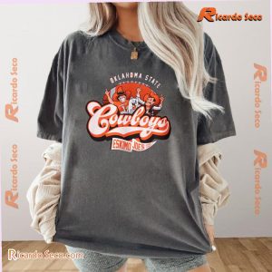 Oklahoma State Cowboys Bustin Out Orange Pete & Joe Graphic Unisex T-shirt, Classic Men Shirt a