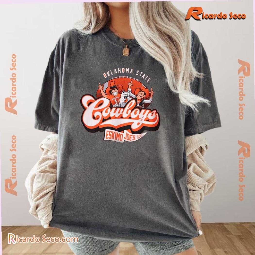 Oklahoma State Cowboys Bustin Out Orange Pete & Joe Graphic Unisex T-shirt, Classic Men Shirt a Oklahoma State Cowboys Bustin Out Orange Pete & Joe Graphic Unisex T-shirt, Classic Men Shirt a