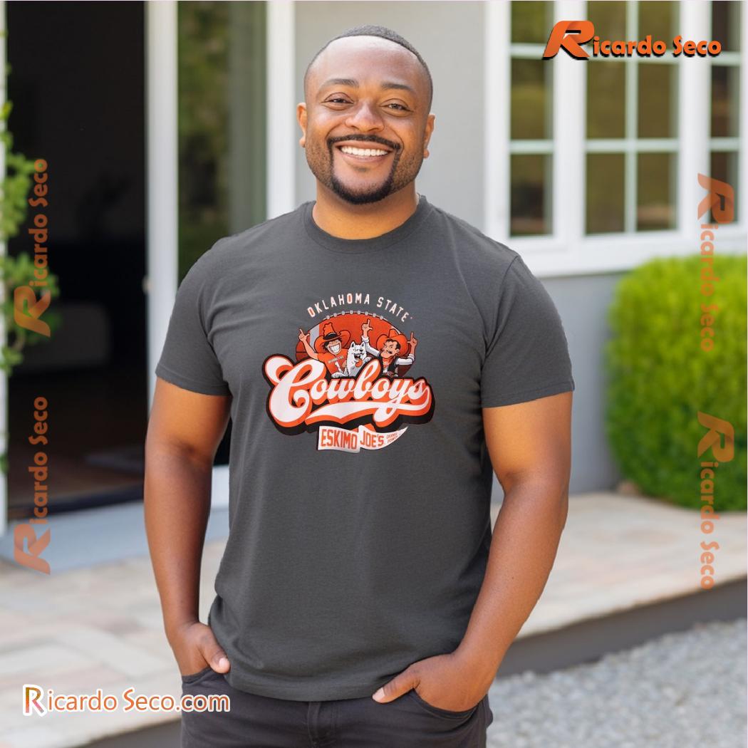 Oklahoma State Cowboys Bustin Out Orange Pete & Joe Graphic Unisex T-shirt, Classic Men Shirt Oklahoma State Cowboys Bustin Out Orange Pete & Joe Graphic Unisex T-shirt, Classic Men Shirt