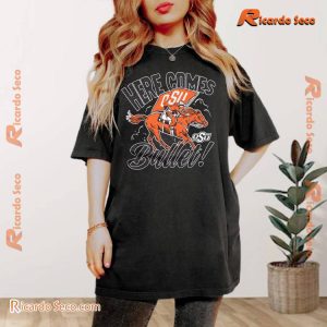 Oklahoma State Cowboys Here Comes Bullet Printed Unisex T-shirt, Classic Men Shirt a