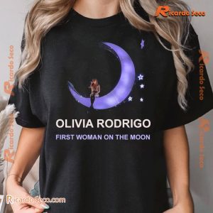 Olivia Rodrigo First Woman On The Moon Billboard Spotted In La Graphic Tee, Gift For Fan, V-neck Ladies, Classic Men Shirt a