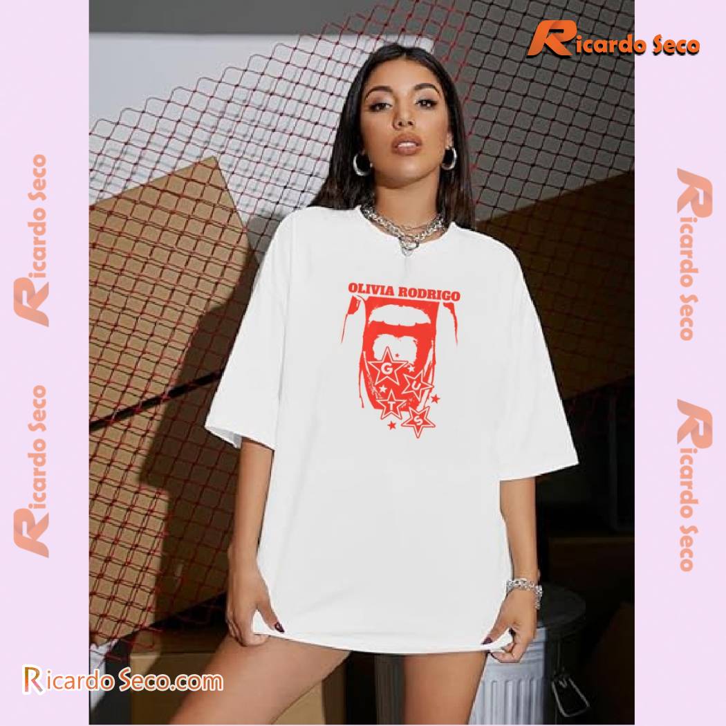 Olivia Rodrigo Guts Gift For Fan Graphic Tee, V-neck Ladies Olivia Rodrigo Guts Gift For Fan Graphic Tee, V-neck Ladies