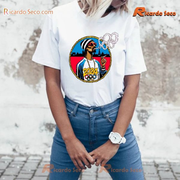 Paris 2024 Olympic Snoop Dogg Calling The Play By Play For Olympic Badminton Unisex T-shirt, Women's V-neck