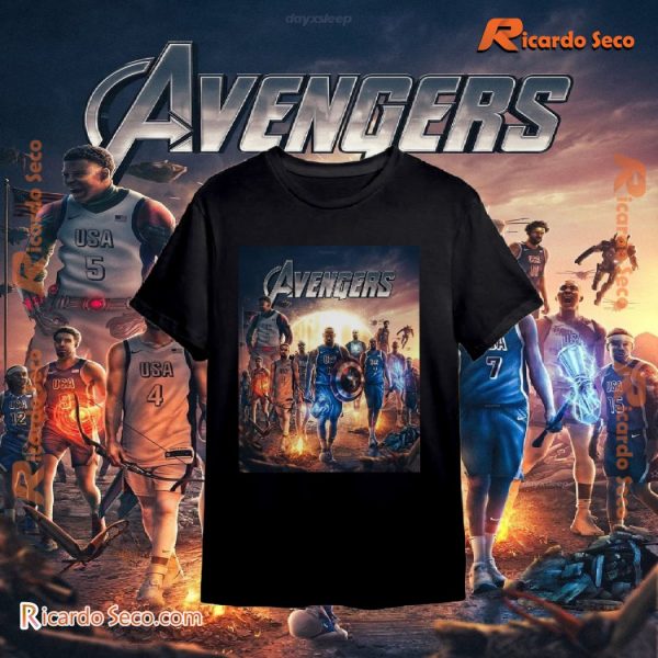 Paris 2024 Olympic Team Usa The Avengers Squad Is Ready To Play And Win Graphic Shirt, Classic Men Shirt