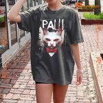Paw (Saw) Cat Horror Graphic Unisex T-shirt, V-neck Ladies