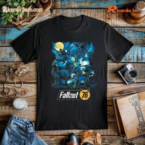 Quakecon 2024 + Dallas Pets Alive Fallout 76 Graphic Vintage Unisex T-shirt b