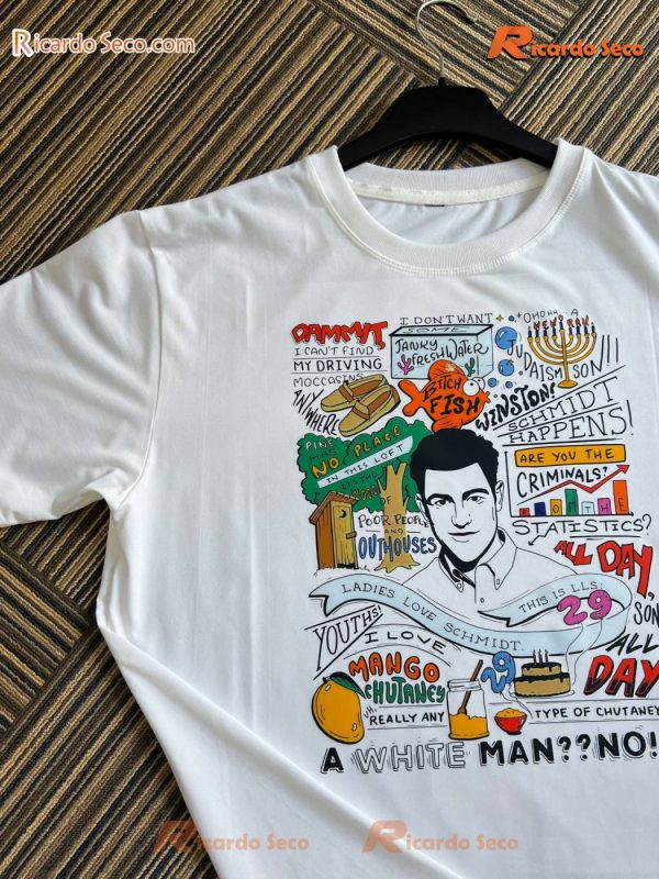 Schmidt Quote New Girl Show Graphic T-shirt, V-neck Ladies a