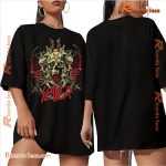 Slayer Skulls Boyfriend Fit Girls Graphic Unisex T-shirt, Classic Men Shirt b