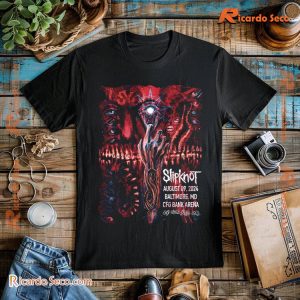 Slipknot 2024 Tour Baltimore Vintage Unisex Shirt, Gift For Men And Women Shirt, V-neck Ladies a