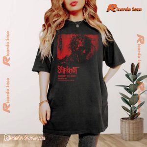 Slipknot 2024 Tour Camden T-shirt Gift For Music Fan V-neck Ladies , Classic Men Shirt a