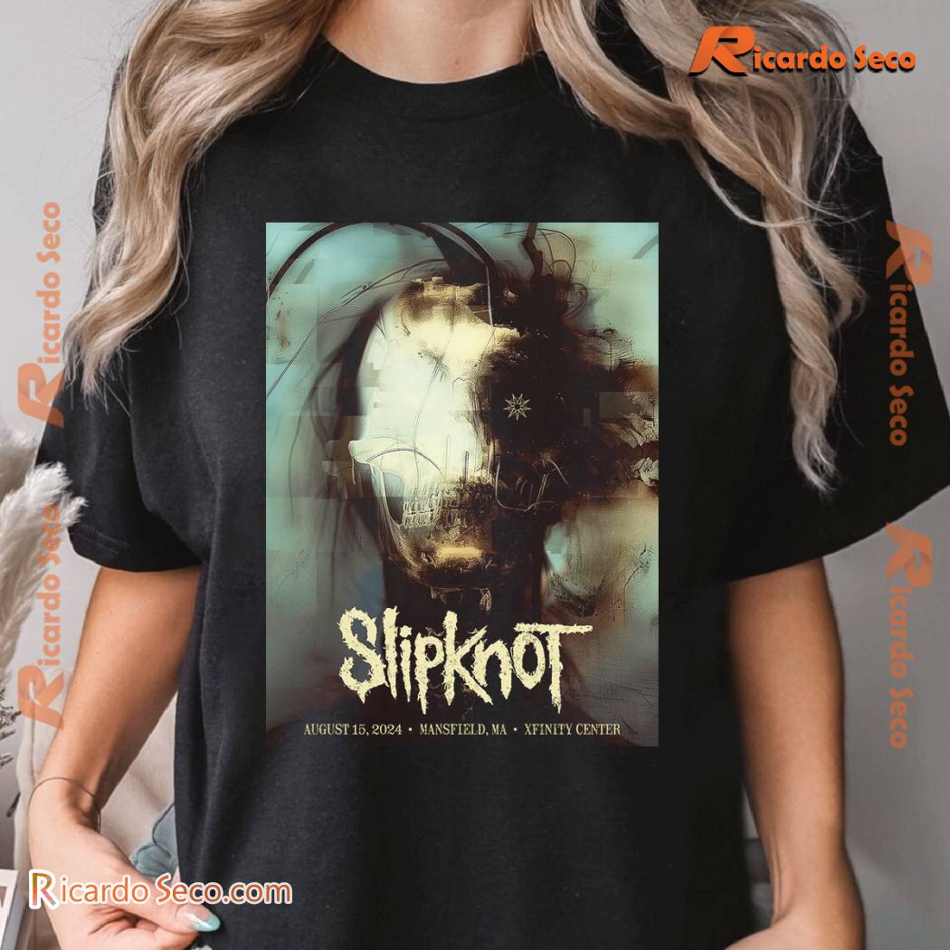 Slipknot 2024 Tour Mansfield August 15 Ma Xfinity Center Graphic Unisex T-shirt, Classic Men Shirt a Slipknot 2024 Tour Mansfield August 15 Ma Xfinity Center Graphic Unisex T-shirt, Classic Men Shirt a