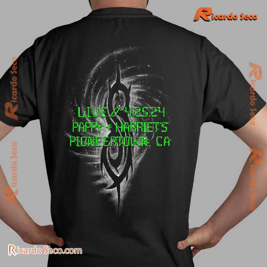 Slipknot Goat Live 4.25.24 Pappy Harriet's Pioneertown CA Event Graphic Unisex T-shirt, Classic Men Shirt c Slipknot Goat Live 4.25.24 Pappy Harriet's Pioneertown CA Event Graphic Unisex T-shirt, Classic Men Shirt c