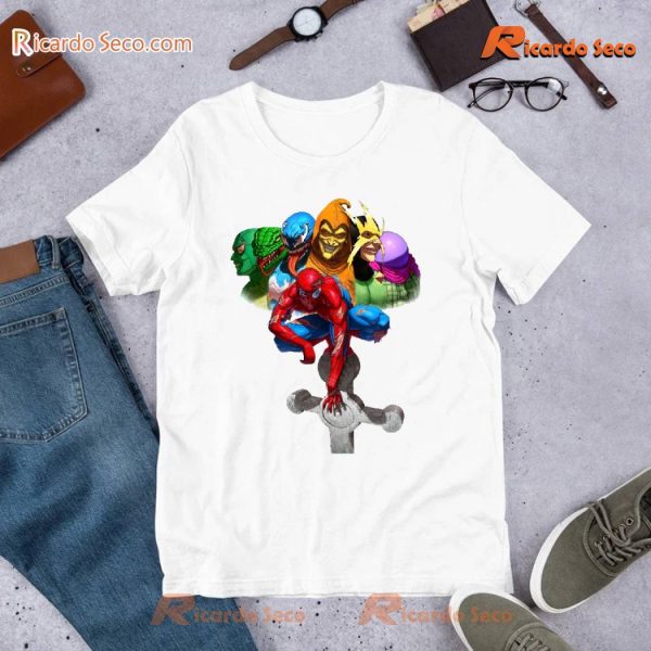 Spider-man Vs The Sinister 6 Commission Graphic Unisex T-shirt, Classic Men Shirt