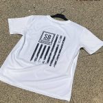 Squarebody Truck Usa Flag Truck T-shirt, V-neck Ladies a