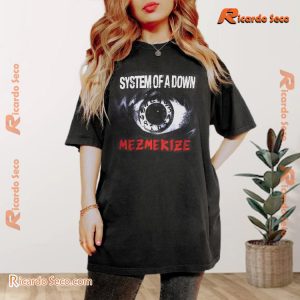 System Of A Down Mesmerize Clock Eye Graphic Unisex Shirt, V-neck Ladies a