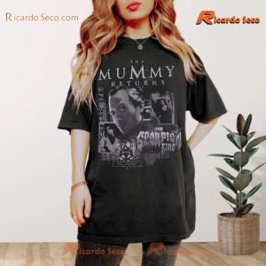 The Mummy Returns Collage Graphic Unisex T-shirt, Classic Men Shirt, V-neck Ladies, Hoodie, Long Sleeve a