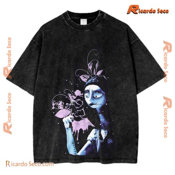 The Nightmare Before Christmas Jack & Sally Graphic Acid Washed Tee