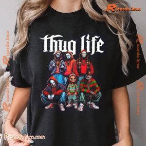 Thug Life Horror Ver 3 Graphic Unisex Tee, Hoodie, Long Sleeve b