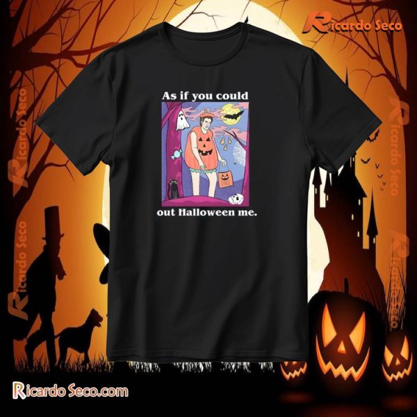 Twilight Spooky Season As If You Could Out Halloween Me Graphic Unisex T-shirt, V-neck Ladies