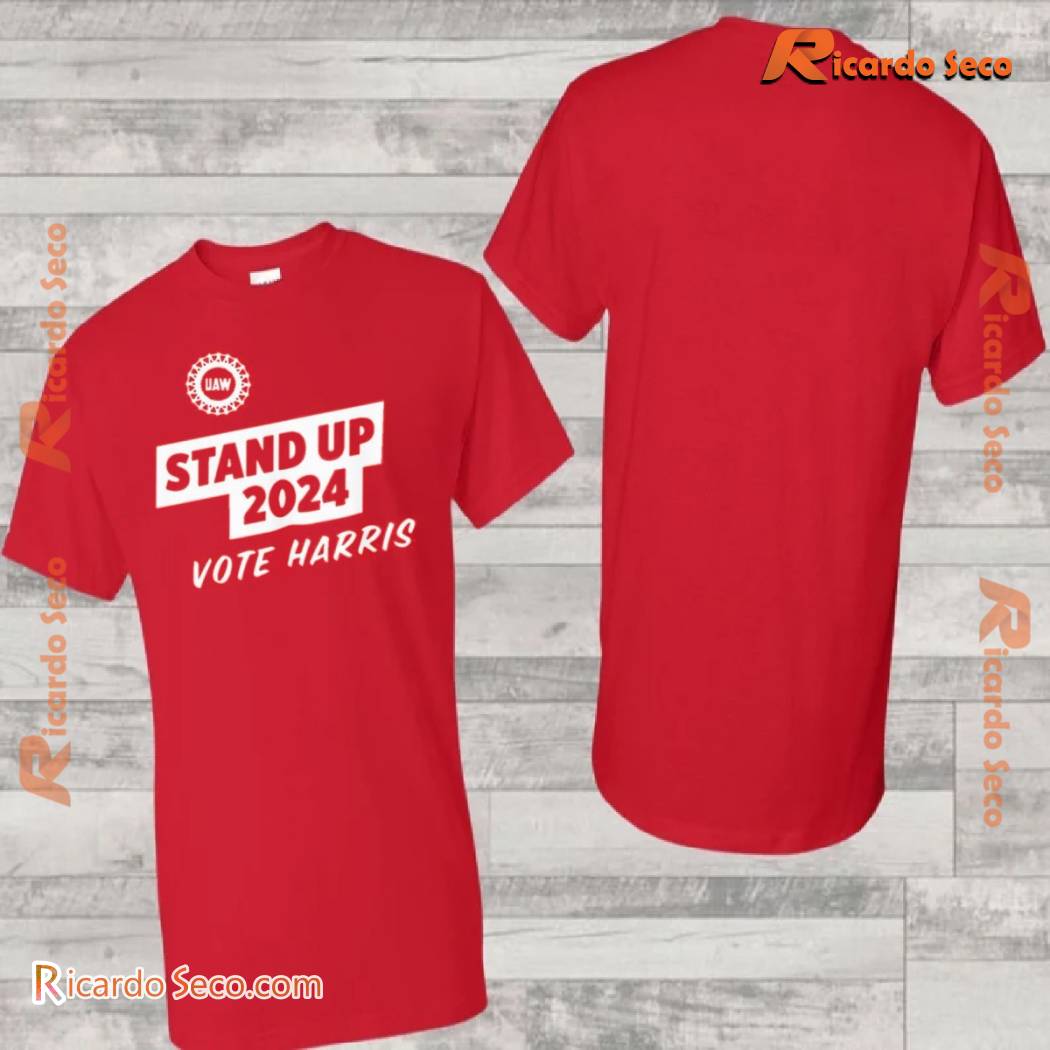 UAW Stand Up 2024 Vote Harris Graphic Unisex T-shirt, Classic Men Shirt, Classic Ladies Shirt a UAW Stand Up 2024 Vote Harris Graphic Unisex T-shirt, Classic Men Shirt, Classic Ladies Shirt a