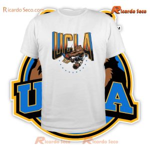 Ucla 1990s Retro Dunking Joe Bruin Basketball Graphic Unisex T-shirt, Women's V-neck