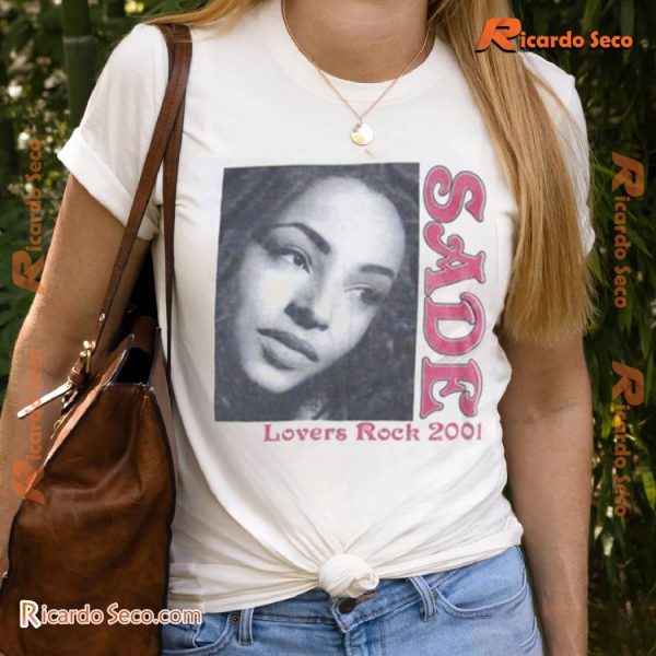 Vintage Sade Lovers Rock 2001 Tour Graphic Unisex Shirt, Classic Men And Ladies Shirt