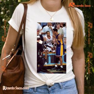 2001 NBA Finals Philadelphia 76ers  Allen Iverson Vs Los Angeles Lakers Kobe Bryant Graphic Unisex T-shirt, Classic Men Shirt