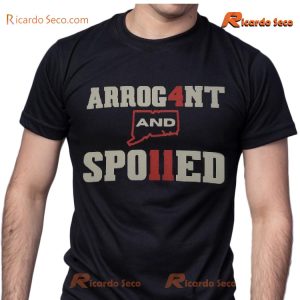 Arrogant And Spoiled 411 Connecticut Graphic Unisex T-shirt, Classic Men Shirt b