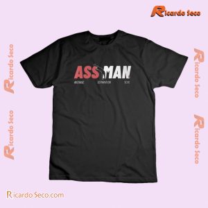 Ass Man Average Separation Score Logo Graphic Unsiex Tee, Classic Men Shirt