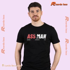 Ass Man Average Separation Score Logo Graphic Unsiex Tee, Classic Men Shirt a