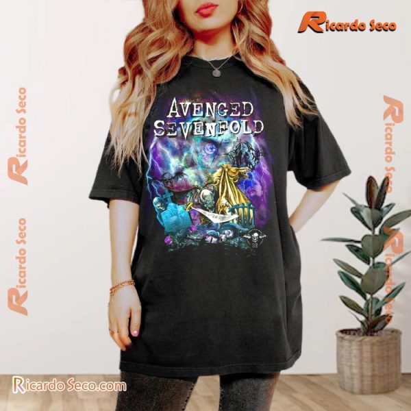 Avenged Sevenfold 25th Anniversary Sounding Waking Evil Avenged Nightmare Hail Stage Dream Unisex T-shirt, Classic Men Shirt