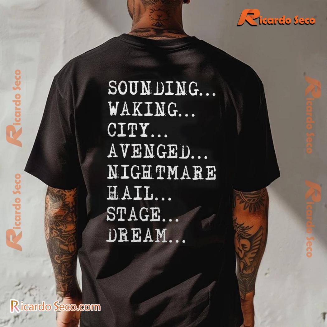 Avenged Sevenfold 25th Anniversary Sounding Waking Evil Avenged Nightmare Hail Stage Dream Unisex T-shirt, Classic Men Shirt x