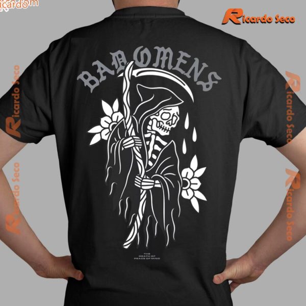 Bad Omen Reaper The Death Of Peace Of Mind Graphic Unisex T-shirt, Classic Men Shirt