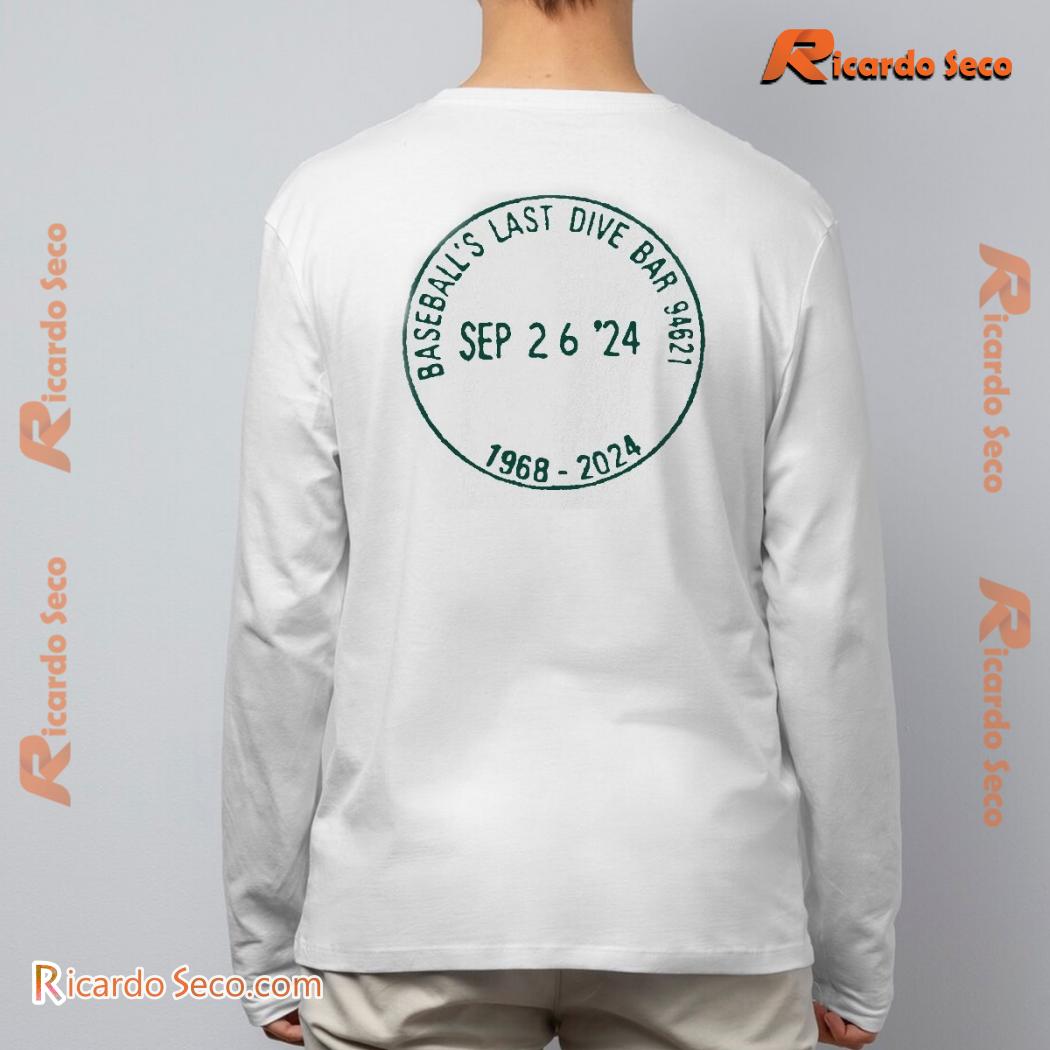 Baseball Last Dive Bar 94621 Sep 26'24 1968-2024 Graphic Unisex T-shirt, Classic Men Shirt c