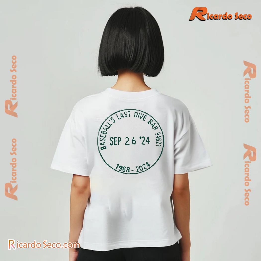 Baseball Last Dive Bar 94621 Sep 26'24 1968-2024 Graphic Unisex T-shirt, Classic Men Shirt x