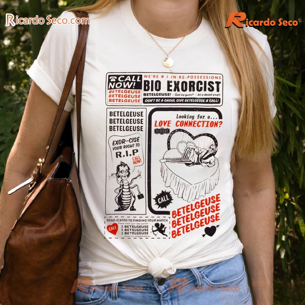 Beetlejuice Beetlejuice Advertisement Printed Unisex T-shirt, Classic Men Shirt Beetlejuice Beetlejuice Advertisement Printed Unisex T-shirt, Classic Men Shirt