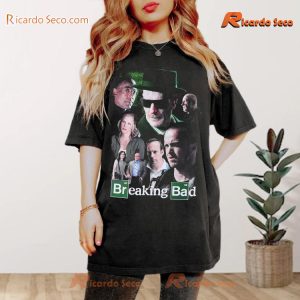 Better Call Saul Breaking Bad Character Collage Graphic Unisex T-shirt, Classic Men Shirt a