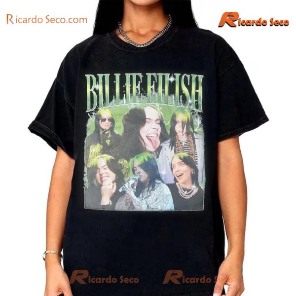 Billie Eilish Vintage Graphic Unisex T-shirt, Classic Men Shirt