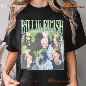 Billie Eilish Vintage Graphic Unisex T-shirt, Classic Men Shirt a